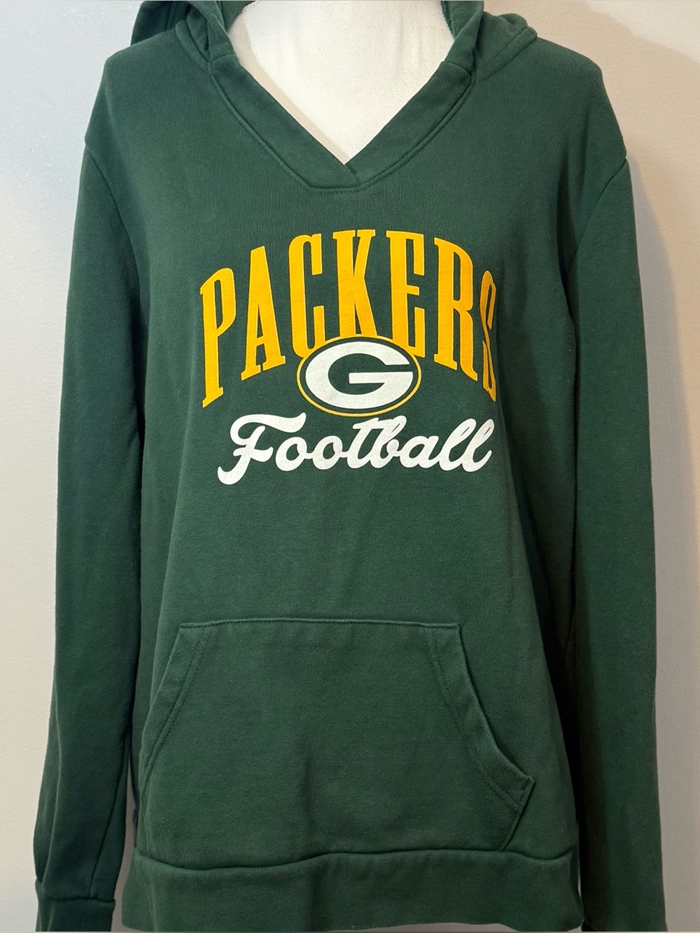 Green Bay Packers Fanatics Women’s XXL Green Football Pullover Hoodie NFL